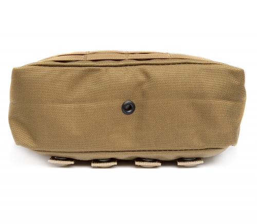 London Bridge Trading Modular Utility Pouch, Coyote, Surplus. Drainage grommet in the bottom.